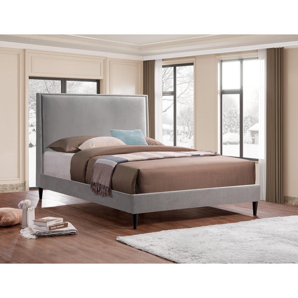 IFDC Queen Upholstered Platform Bed IF 5570 - 60 IMAGE 1
