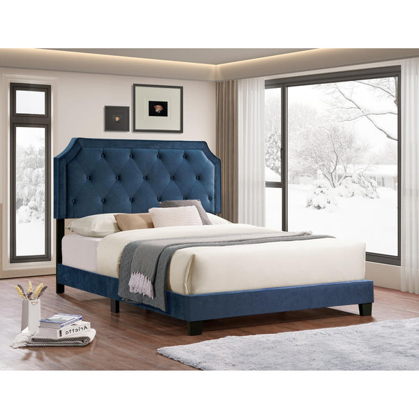 IFDC Queen Upholstered Platform Bed IF 5611 - 60 IMAGE 1