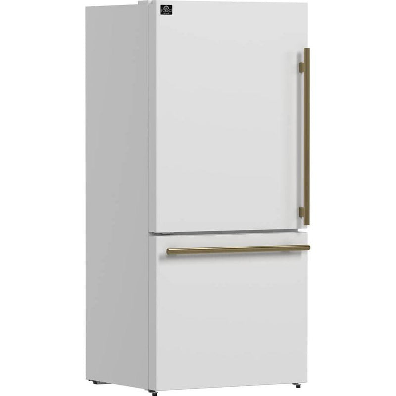  Forno 31-inch, 17.2 cu. ft. Counter-Depth Bottom Freezer Refrigerator with Interior Ice Maker FFFFD1786-31WHT IMAGE 8