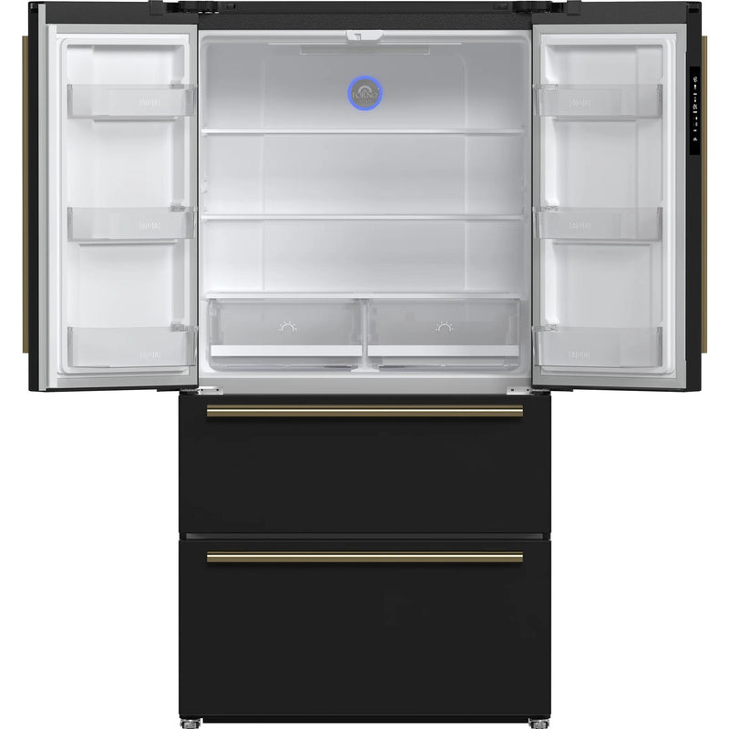  Forno 36-inch, 19.2 cu.ft. Counter-Depth French 4-Door Refrigerator with Internal Ice Maker FFRBI1820-36BLK IMAGE 4
