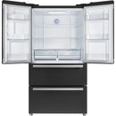  Forno 36-inch, 19.2 cu.ft. Counter-Depth French 4-Door Refrigerator with Internal Ice Maker FFRBI1820-36BLK IMAGE 5