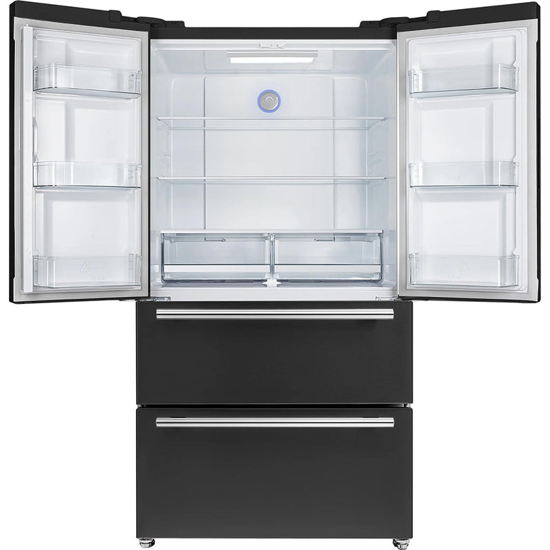  Forno 36-inch, 19.2 cu.ft. Counter-Depth French 4-Door Refrigerator with Internal Ice Maker FFRBI1820-36BLK IMAGE 5