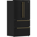  Forno 36-inch, 19.2 cu.ft. Counter-Depth French 4-Door Refrigerator with Internal Ice Maker FFRBI1820-36BLK IMAGE 6