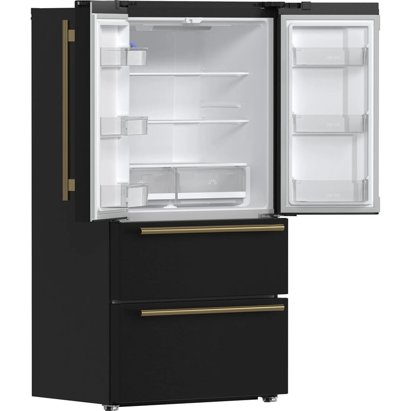  Forno 36-inch, 19.2 cu.ft. Counter-Depth French 4-Door Refrigerator with Internal Ice Maker FFRBI1820-36BLK IMAGE 7
