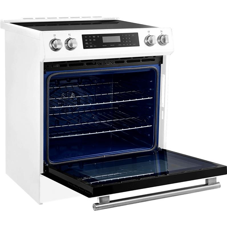  Forno 30-inch Slide-In Induction Range with True European Convection Technology FFSIN0905-30WHT IMAGE 9