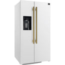  Forno 36-inch, 20 cu. ft. Freestanding Side-by-Side Refrigerator FFRBI1844-36WHT IMAGE 4