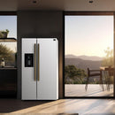  Forno 36-inch, 20 cu. ft. Freestanding Side-by-Side Refrigerator FFRBI1844-36WHT IMAGE 6