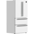  Forno 36-inch, 19.2 cu.ft. Counter-Depth French 4-Door Refrigerator with Internal Ice Maker FFRBI1820-36WHT IMAGE 4