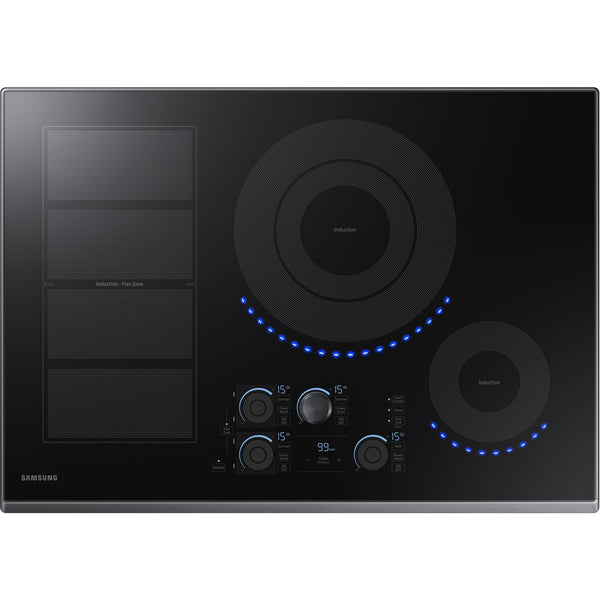 Samsung 30-inch Built-in Induction Cooktop with Virtual Flame Technology™ NZ30K7880UGBF IMAGE 1