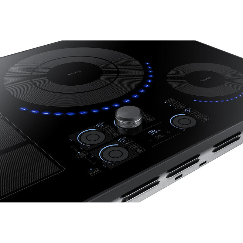 Samsung 30-inch Built-in Induction Cooktop with Virtual Flame Technology™ NZ30K7880UGBF IMAGE 5