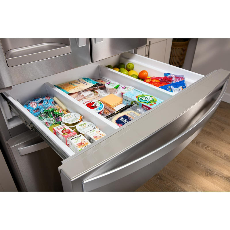 Whirlpool 36-inch French 4-Door Refrigerator with external water and ice dispenser WRMF3636RV IMAGE 7