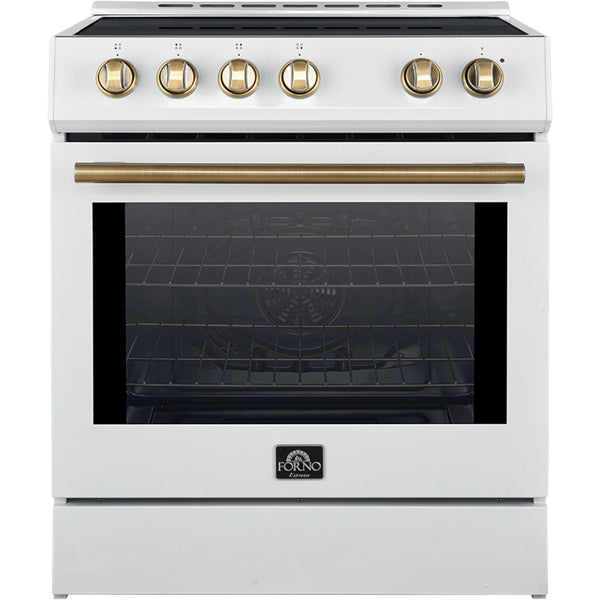  Forno 30-inch Slide-In Induction Range with Convection Technology FFSIN0982-30WHT IMAGE 1