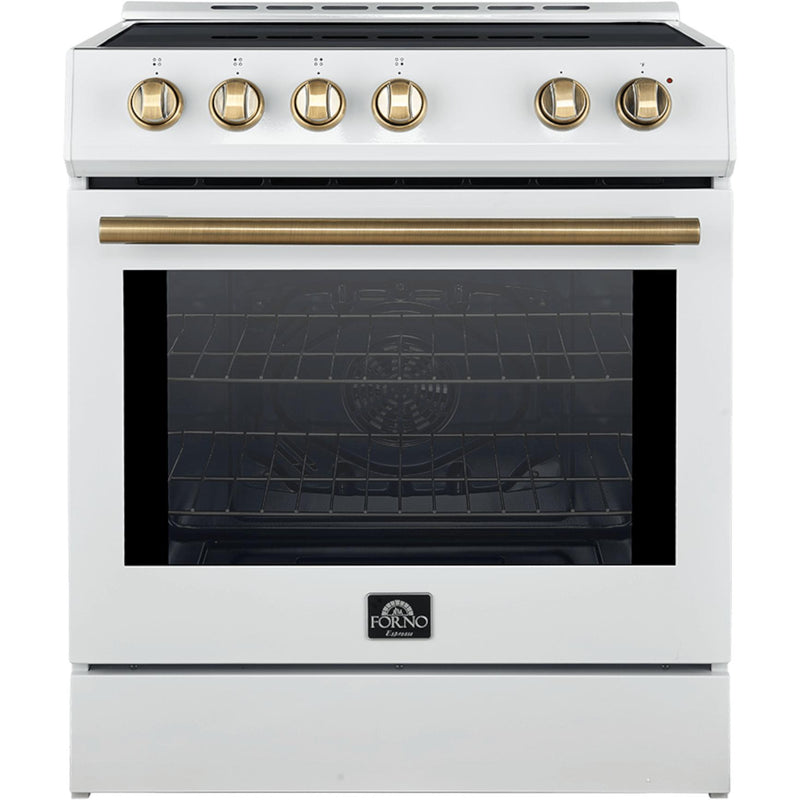  Forno 30-inch Slide-In Induction Range with Convection Technology FFSIN0982-30WHT IMAGE 1