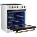  Forno 30-inch Slide-In Induction Range with Convection Technology FFSIN0982-30WHT IMAGE 3