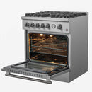  Forno 30-inch Freestanding Gas Range with Convection Oven Technology FFSGS6274-30 IMAGE 2