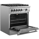  Forno 30-inch Freestanding Gas Range with Convection Oven Technology FFSGS6274-30 IMAGE 4