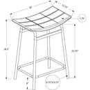  Monarch I 2384 Counter Height - Black PU/ Black Metal IMAGE 3