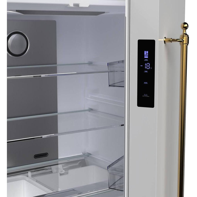  Forno 33-inch, 18 cu. ft. Counter-Depth French Four Door Refrigerator with Interior Ice Maker FFFFD1791-33WHT IMAGE 6
