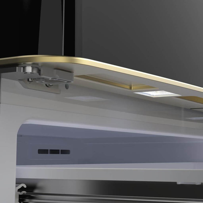  Forno 33-inch, 18 cu. ft. Counter-Depth French Four Door Refrigerator with Interior Ice Maker FFFFD1791-33BLK IMAGE 5