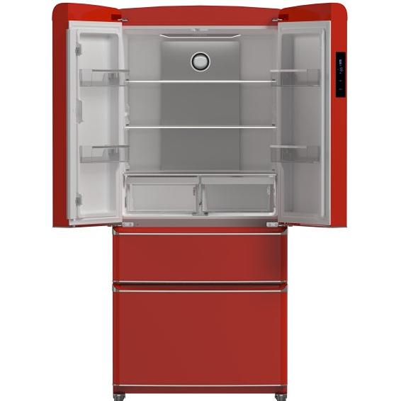  Forno 33-inch, 18 cu. ft. Counter-Depth French Four Door Refrigerator with Interior Ice Maker FFFFD1791-33RED IMAGE 2