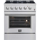  Forno 30-inch Freestanding Dual-Fuel Range with True European Convection Technology FFSGS6197-30 IMAGE 1