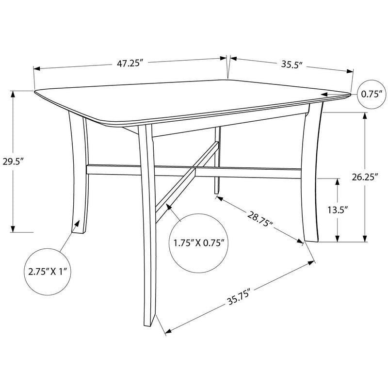 Monarch Dining Tables Rectangle I 1328 IMAGE 4