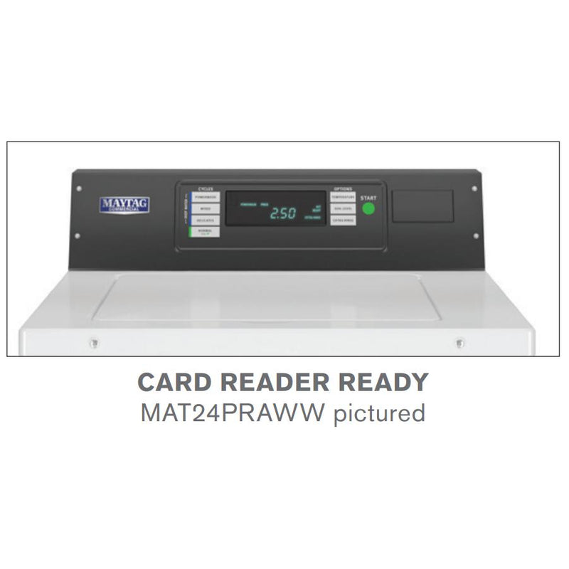 Maytag Commercial Laundry Single-Load Top-Load Washer - Card Reader Ready MAT24PRAWW IMAGE 2