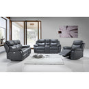IFDC Power Reclining Leather Match Loveseat with Console IF-8121 Power Reclining Loveseat with Console IMAGE 2