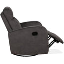 IFDC Swivel Glider Fabric Recliner with Wall Recline IF-6336 IMAGE 4