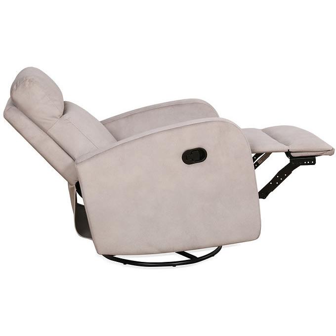 IFDC Swivel Glider Fabric Recliner with Wall Recline IF-6337 IMAGE 4