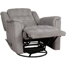 IFDC Swivel Glider Fabric Recliner with Wall Recline IF-6345 IMAGE 3