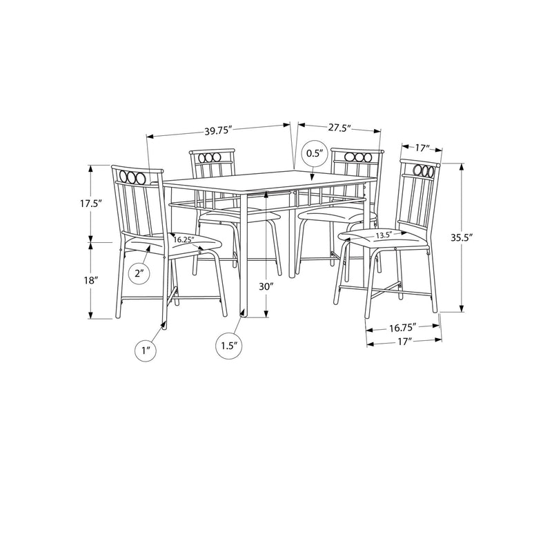 Monarch 5 pc Dinette I 1014 IMAGE 11
