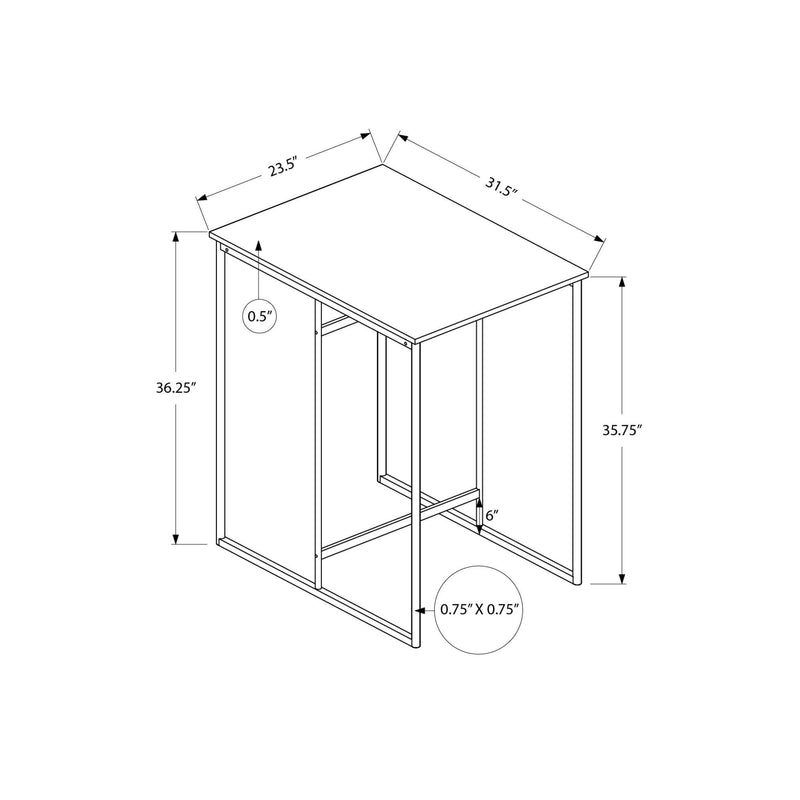 Monarch Counter Height Dining Table with Metal Top I 1240 IMAGE 3
