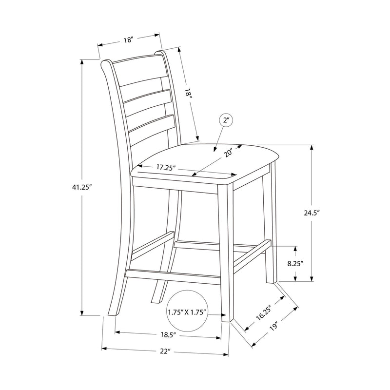 Monarch Counter Height Dining Chair I 1382 IMAGE 4