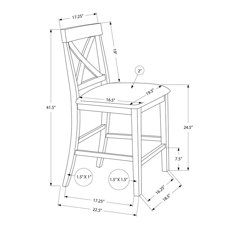 Monarch Counter Height Dining Chair I 1388 IMAGE 4