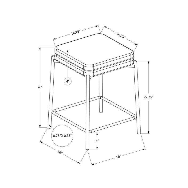 Monarch Counter Height Stool I 2227 IMAGE 3