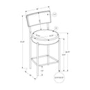Monarch Counter Height Stool I 2247 IMAGE 3