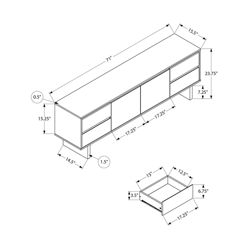 Monarch TV Stand I 2718 IMAGE 3