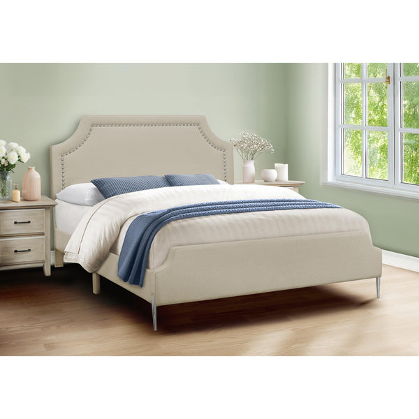 Monarch Queen Upholstered Panel Bed I 6036Q IMAGE 1