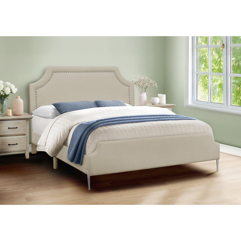 Monarch Queen Upholstered Panel Bed I 6036Q IMAGE 1