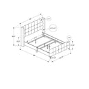 Monarch Queen Upholstered Panel Bed I 6040Q IMAGE 4