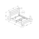 Monarch Queen Upholstered Panel Bed I 6042Q IMAGE 4