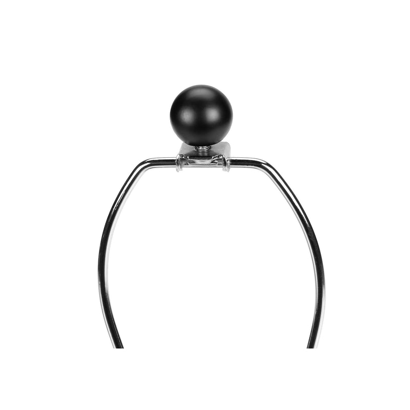 Monarch I 9701 24"H Table Lamp - Black Concrete/Grey Shade IMAGE 6