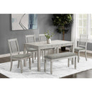 Monarch I 1255 Dining Table - Antique Grey Veneer 36"X 60" IMAGE 1