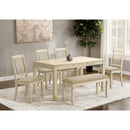 Monarch I 1264 Dining Table - Antique White Veneer 36"X 60" IMAGE 1