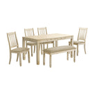 Monarch I 1264 Dining Table - Antique White Veneer 36"X 60" IMAGE 2