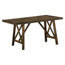 Monarch I 1387 Dining Table - Dark Walnut Veneer 36"X 72"Counter Height IMAGE 2