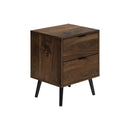 Monarch I 3607 Accent Table - 24"H / Walnut End Table With 2 Drawers IMAGE 3