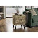 Monarch I 3609 Accent Table - 24"H / Light Brown End Table - 2 Drawers IMAGE 1