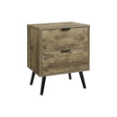 Monarch I 3609 Accent Table - 24"H / Light Brown End Table - 2 Drawers IMAGE 3